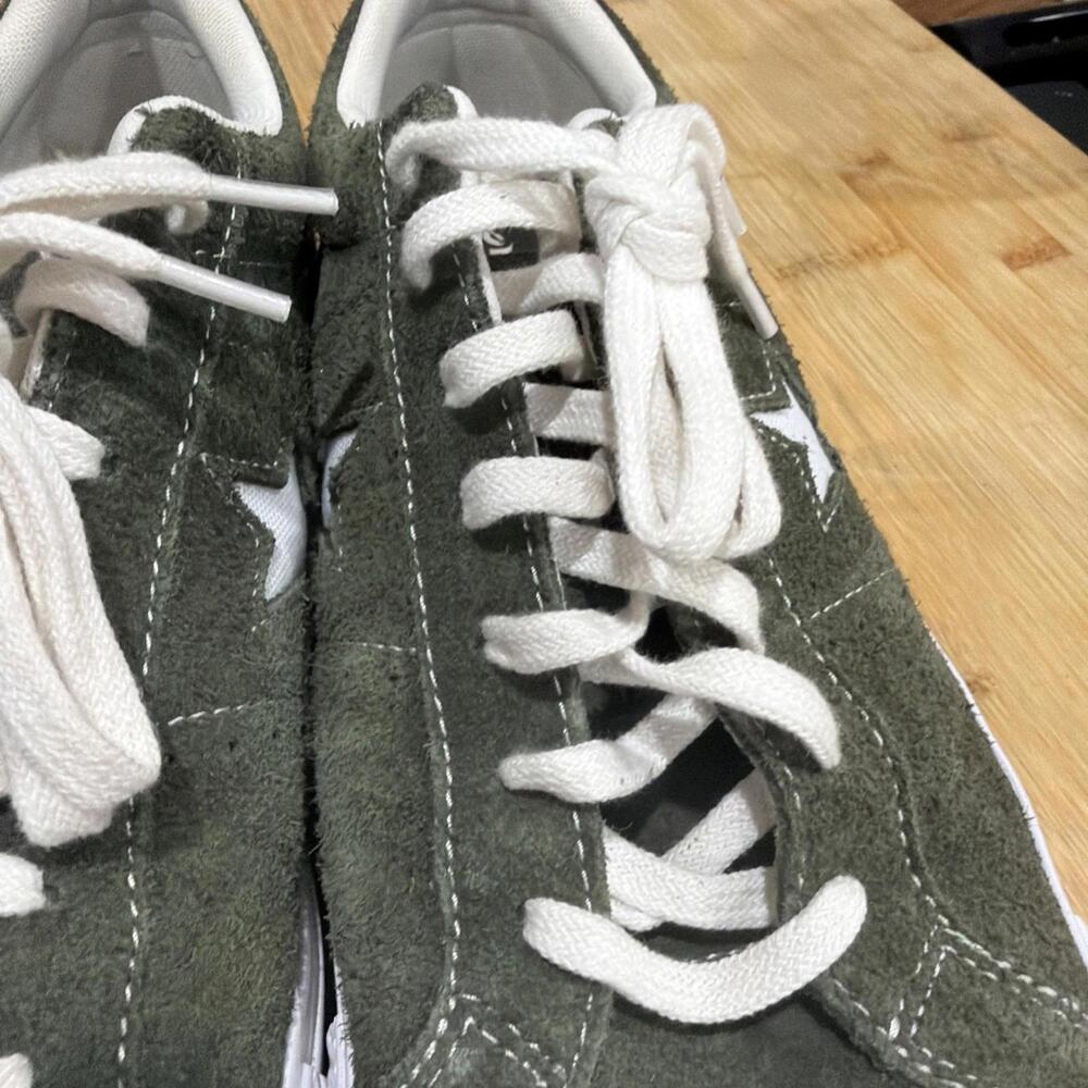 Converse Suede One Star Ox Low Mens size 13 Green White Sneaker Shoe Classic * - Picture 14 of 14